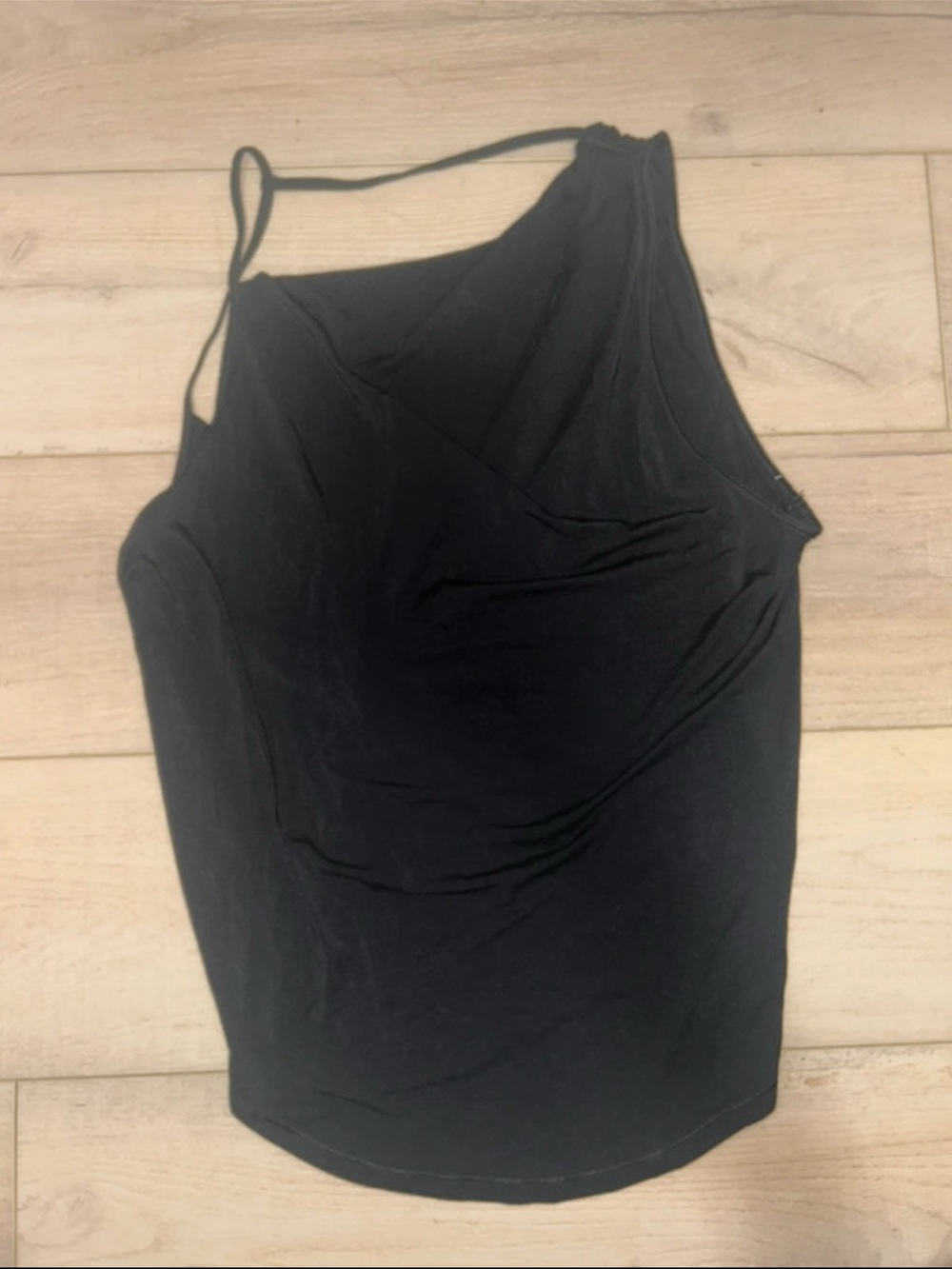 lululemon athletica Black One-Shoulder Tank Top